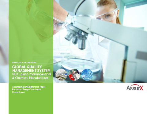 AssurX Case Study: Global Pharma Company saves 10,000 personnel hours per year