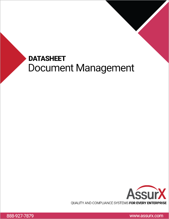 AssurX CAPA Datasheet