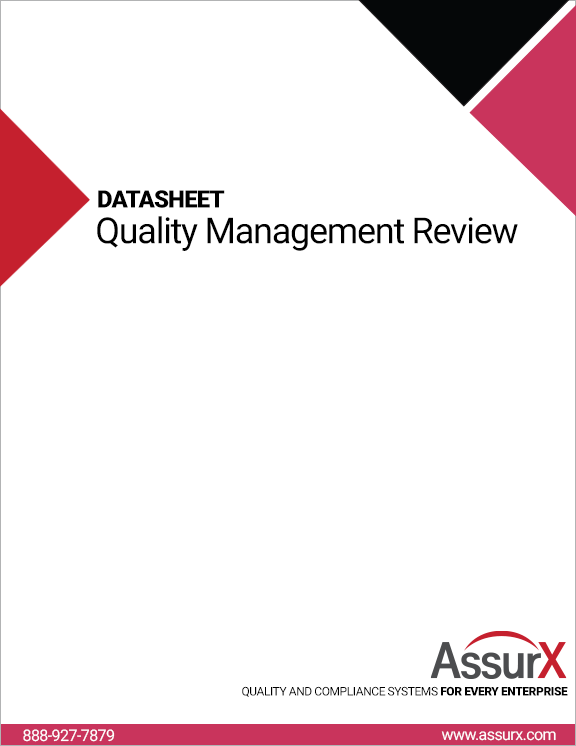 AssurX Quality Management Review